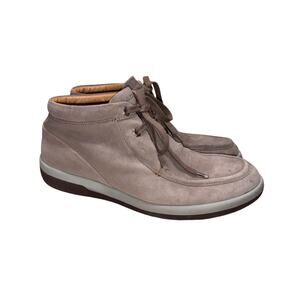 Salvatore Ferragamo Gray/Beige Suede Chukka Boots    Size: 8.5EE Men's
